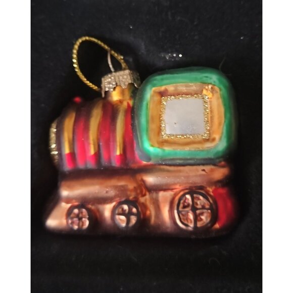 (8) Mikasa Holiday Hand Painted Blown Glass Christmas Ornaments In Green Crate - Picture 7 of 10